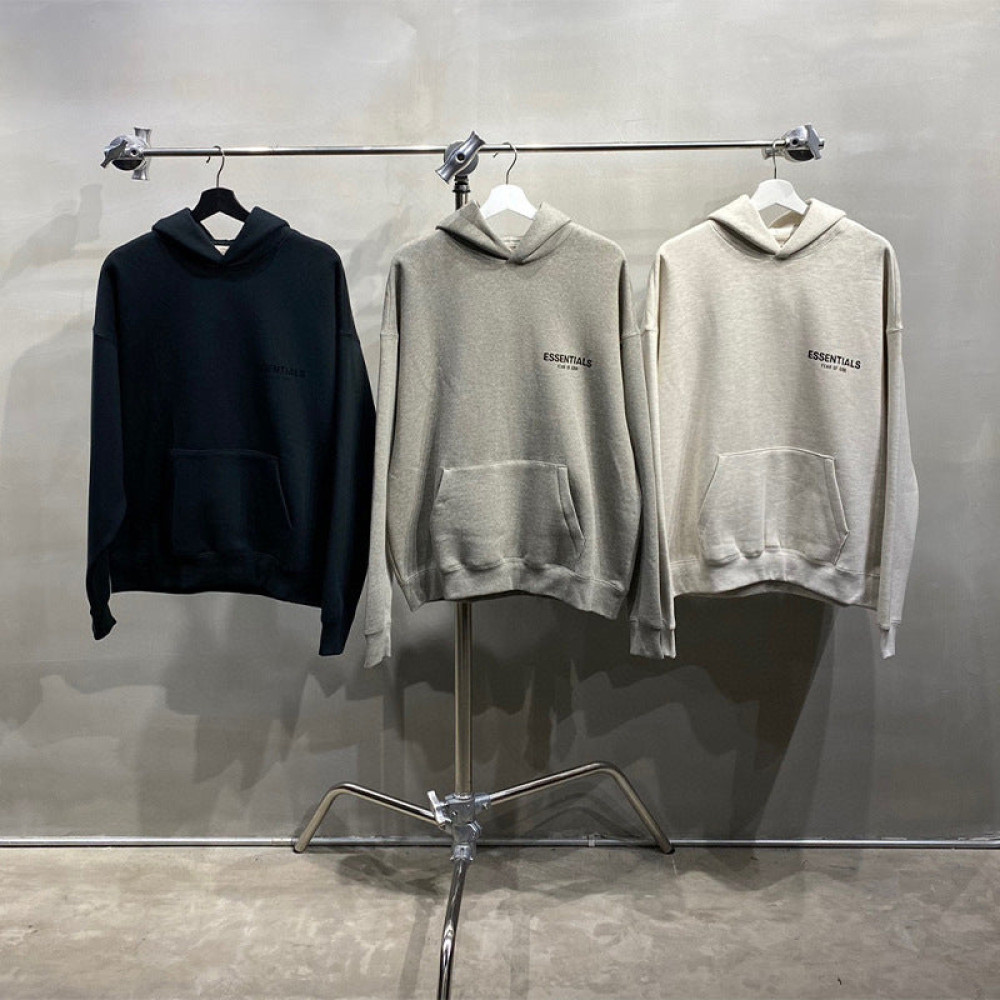 Fear of God Essentials Pullover Hoodie Flock Print
