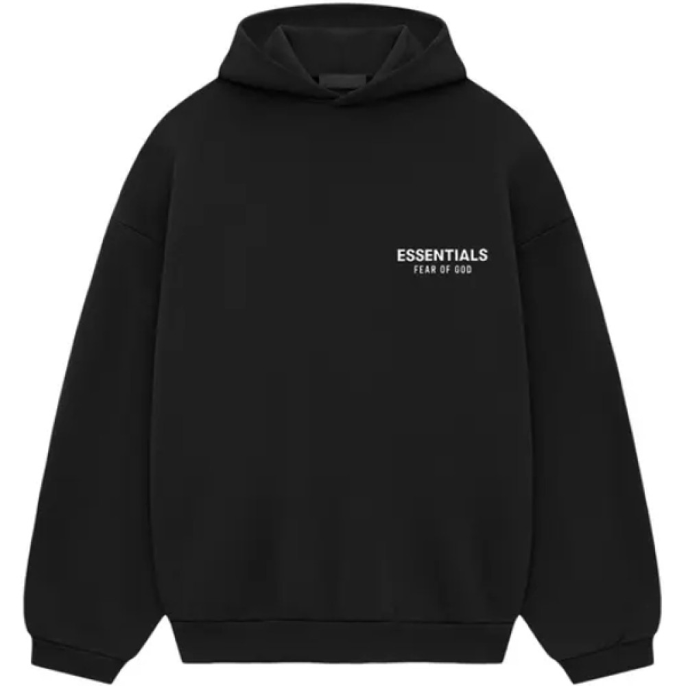 Fear of God Essentials Pullover Fleece Hoodie Black