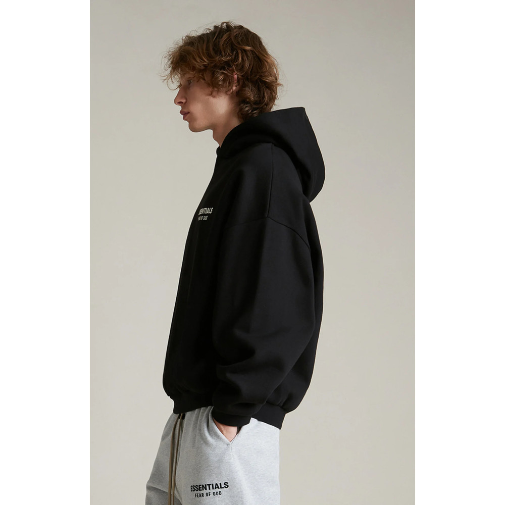 Fear of God Essentials Pullover Fleece Hoodie Black