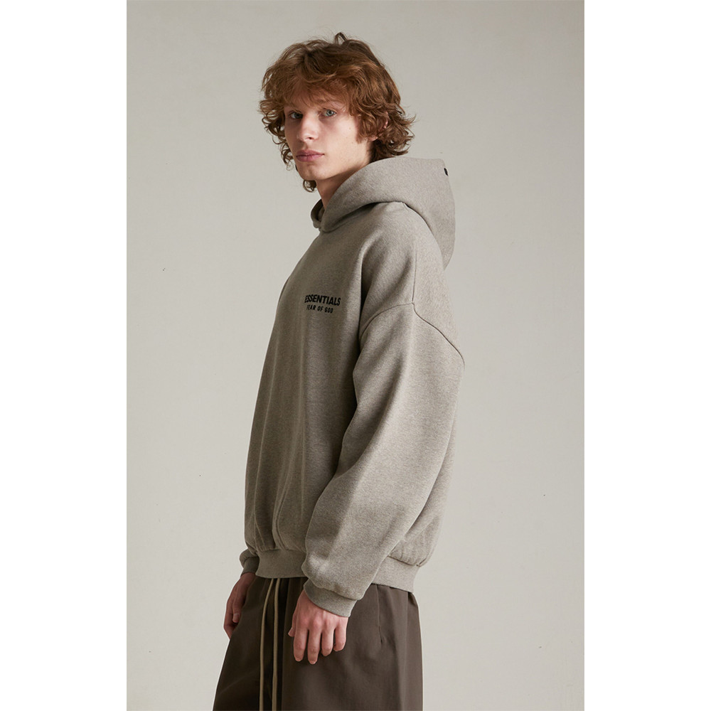 Fear of God Essentials Pullover Fleece Hoodie Heather Grey
