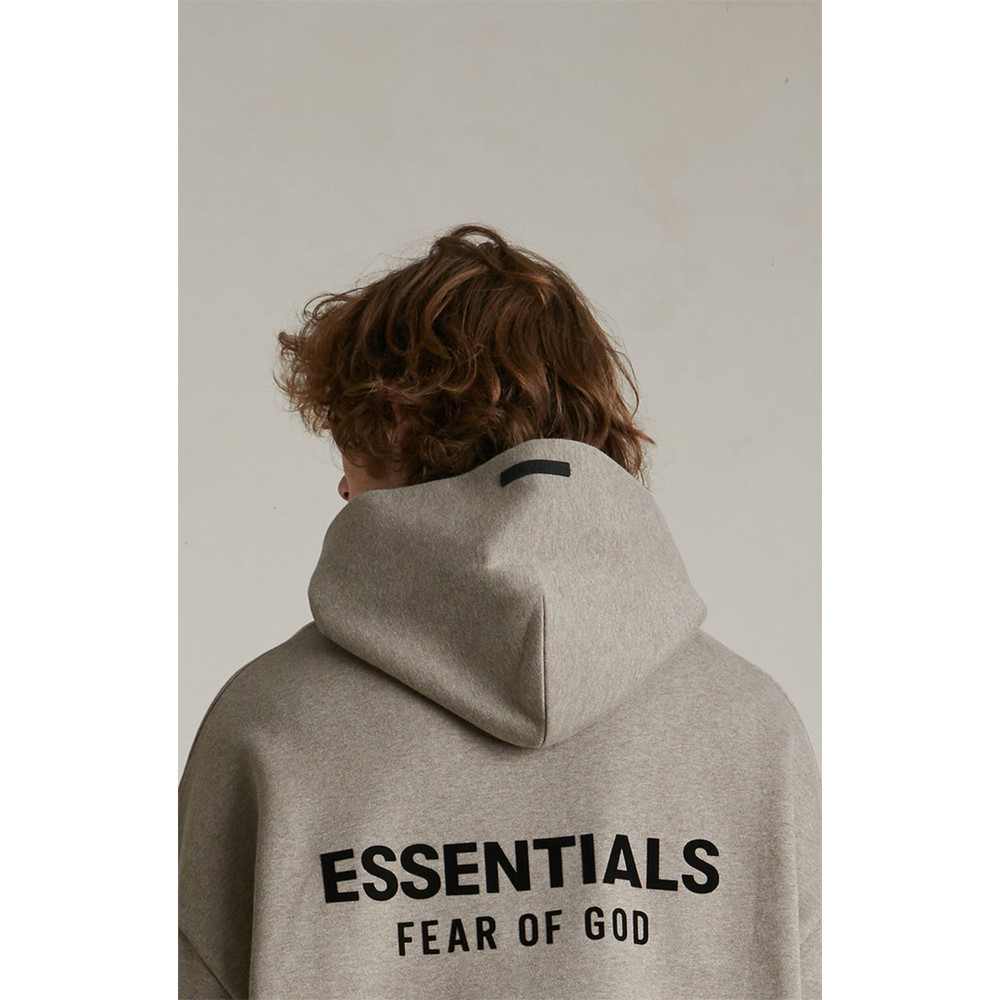 Fear of God Essentials Pullover Fleece Hoodie Heather Grey