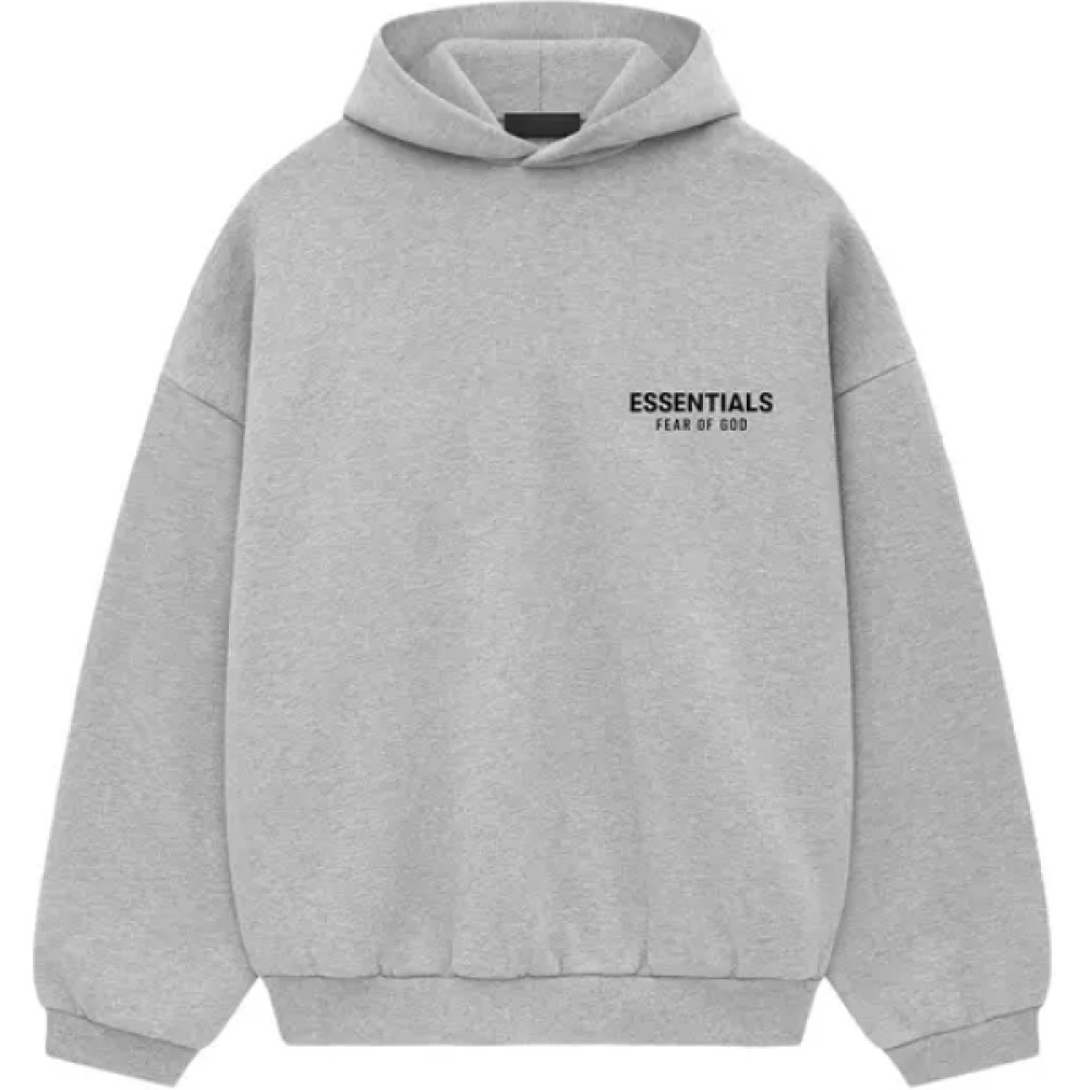 Fear of God Essentials Pullover Fleece Hoodie Light Heather Grey