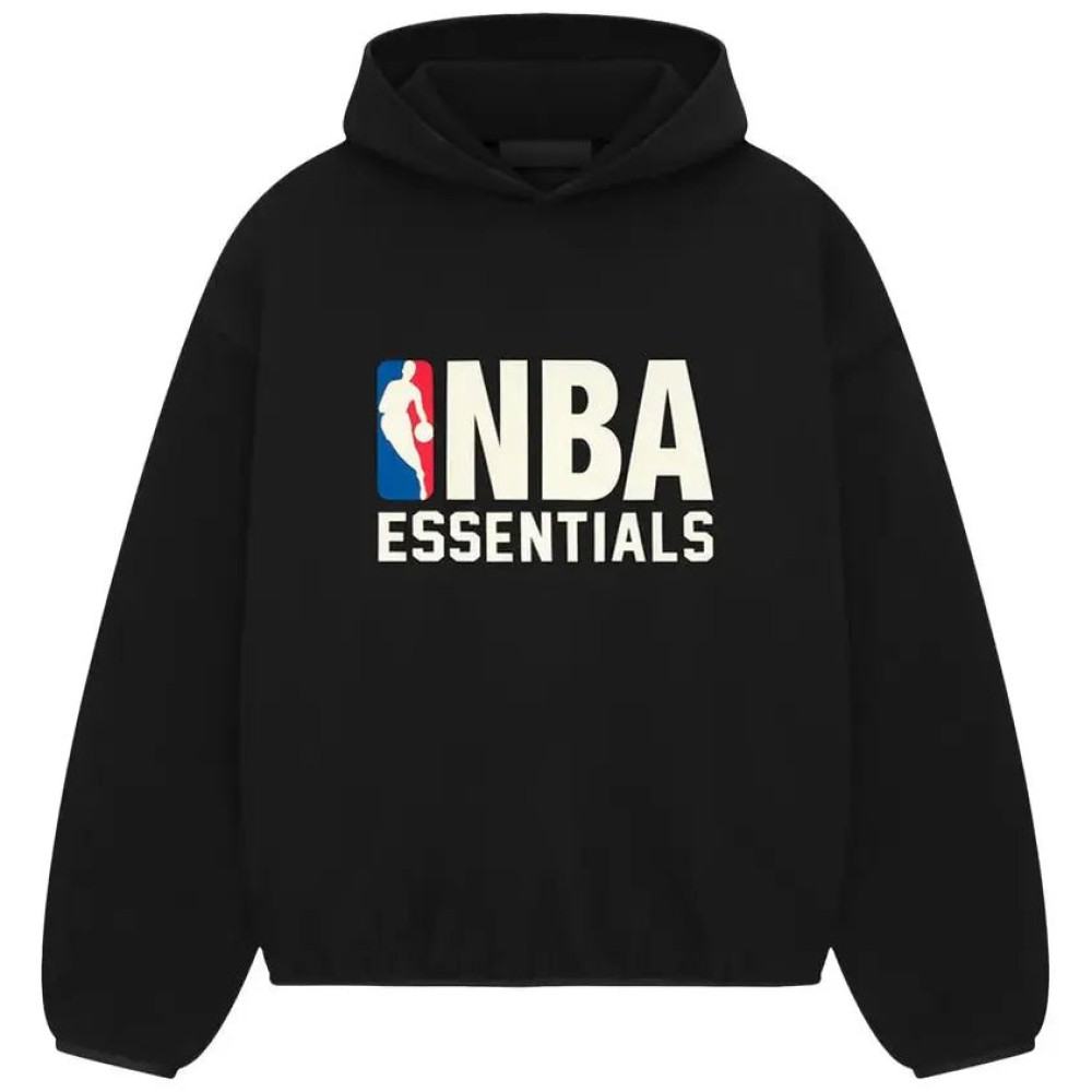 Fear of God Essentials Pullover NBA Hoodie Black FW24