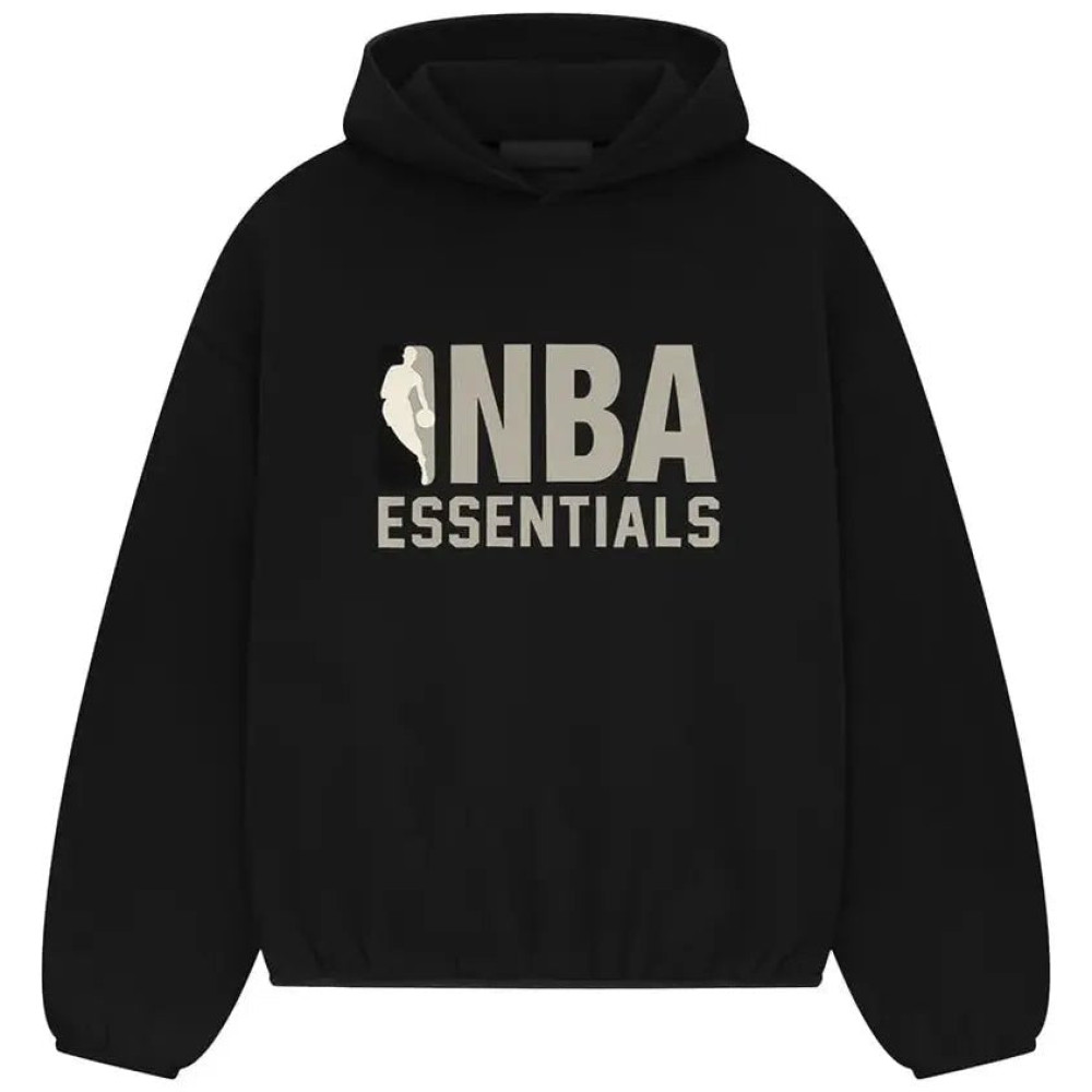 Fear of God Essentials Pullover NBA Hoodie Black FW24