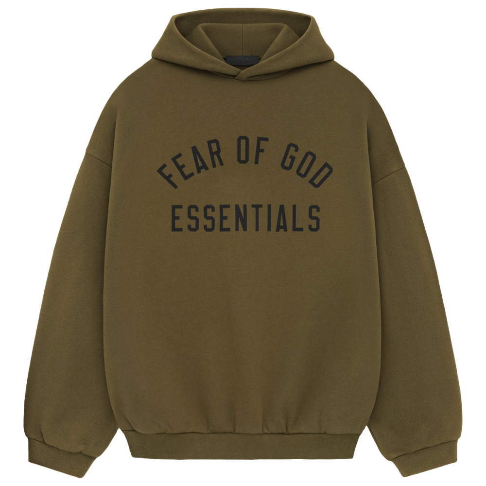 Fear of God Essentials Collegiate Fleece Hoodie Olive